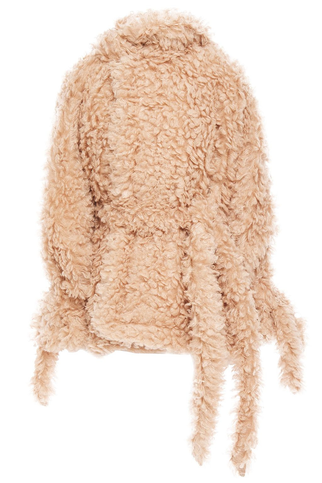 Belted faux shearling jacket | The Outnet (UK and Europe)