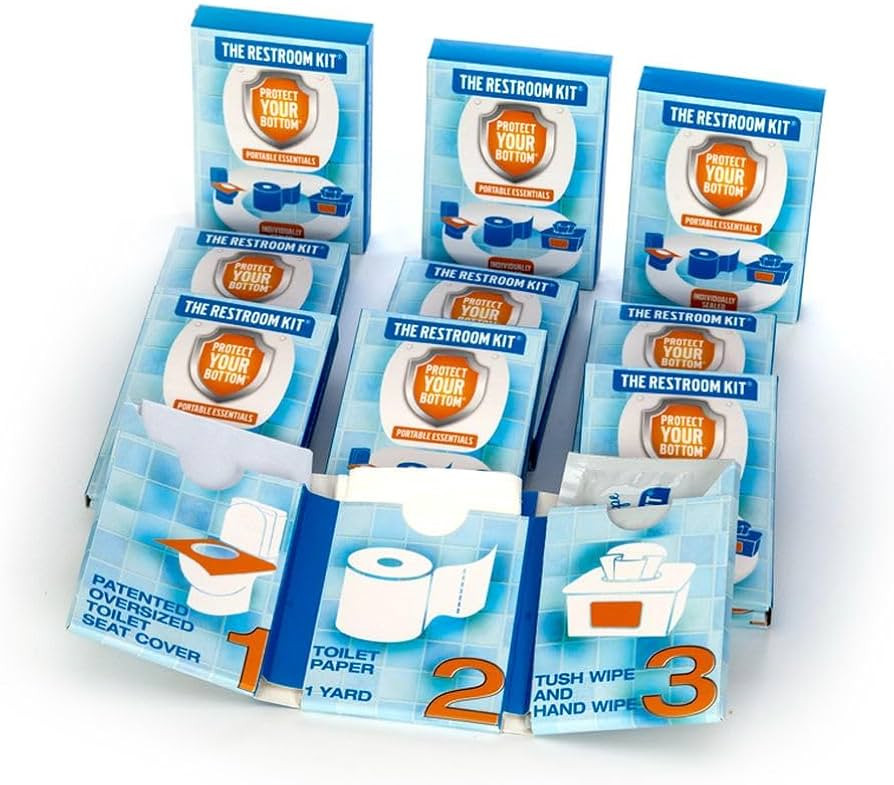 Great for travel (12-Pack) Portable Disposable Oversized Toilet Seat Cover, 3ft 3Ply Toilet Paper... | Amazon (US)