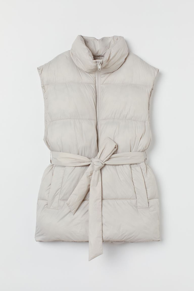 Tie-belt Puffer Vest | H&M (US)