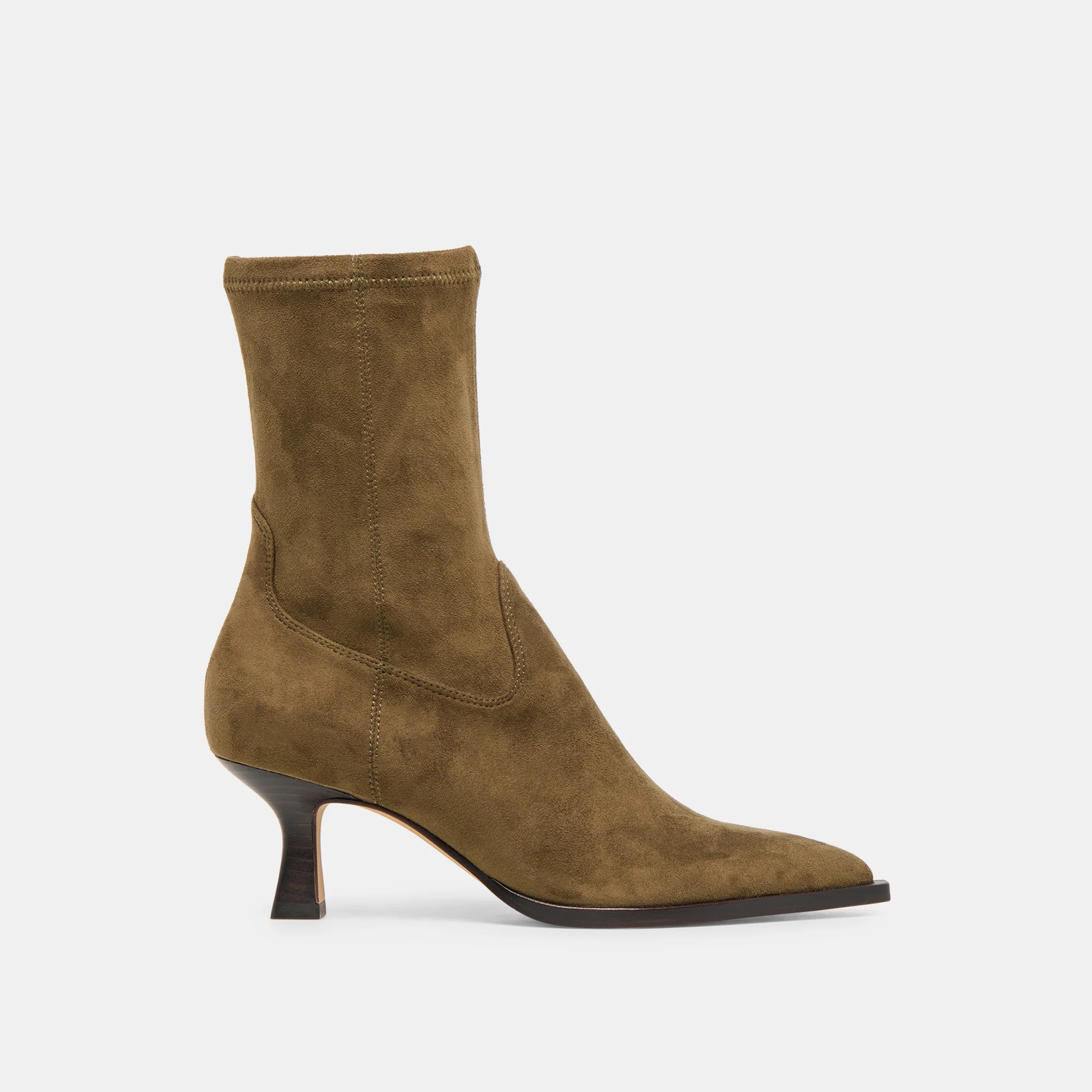 Arya Boots Olive Stella Suede | DolceVita.com
