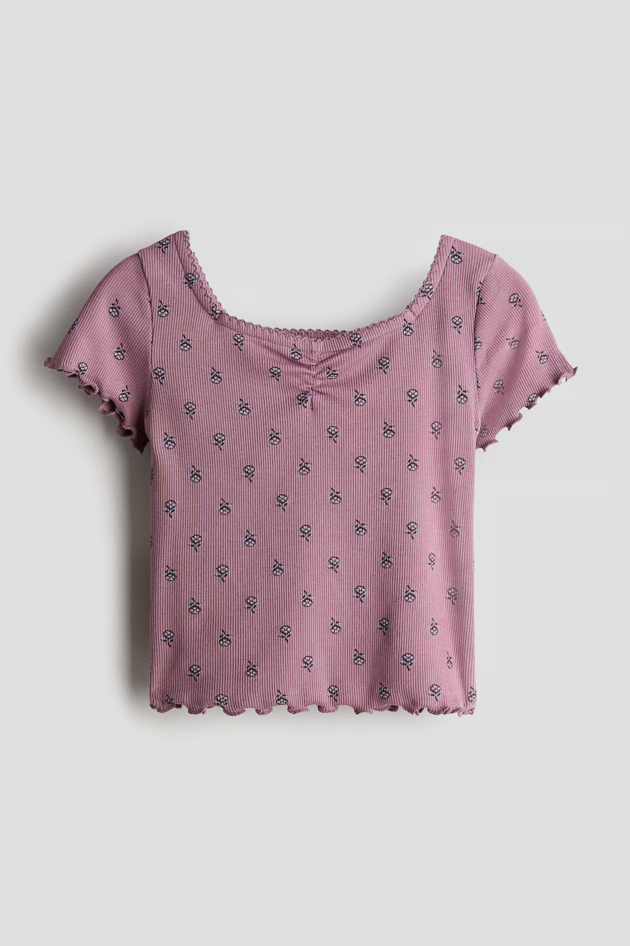 Color - Dark dusty pink/floral | H&M (US + CA)