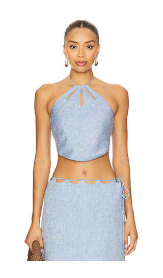 AZULU Amazon Top in Blue. - size S | Revolve Clothing (Global)