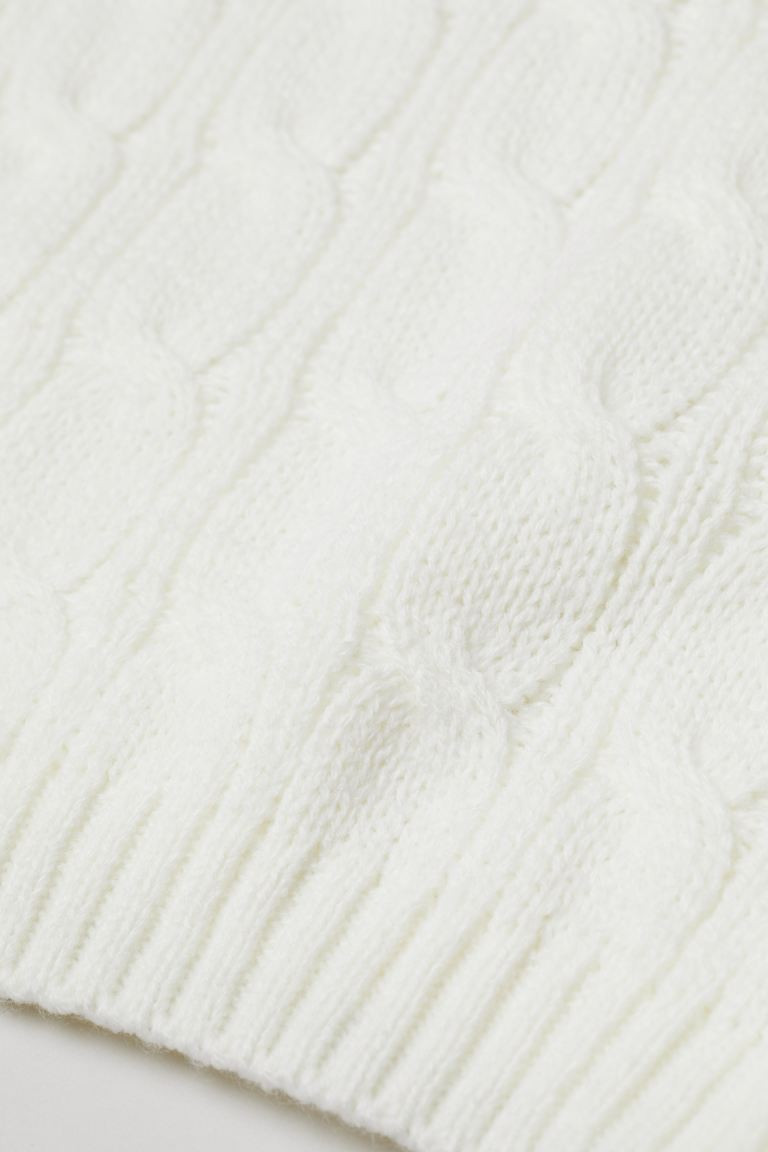 Gebreide kabeltrui met col | H&M (DE, AT, CH, NL, FI)