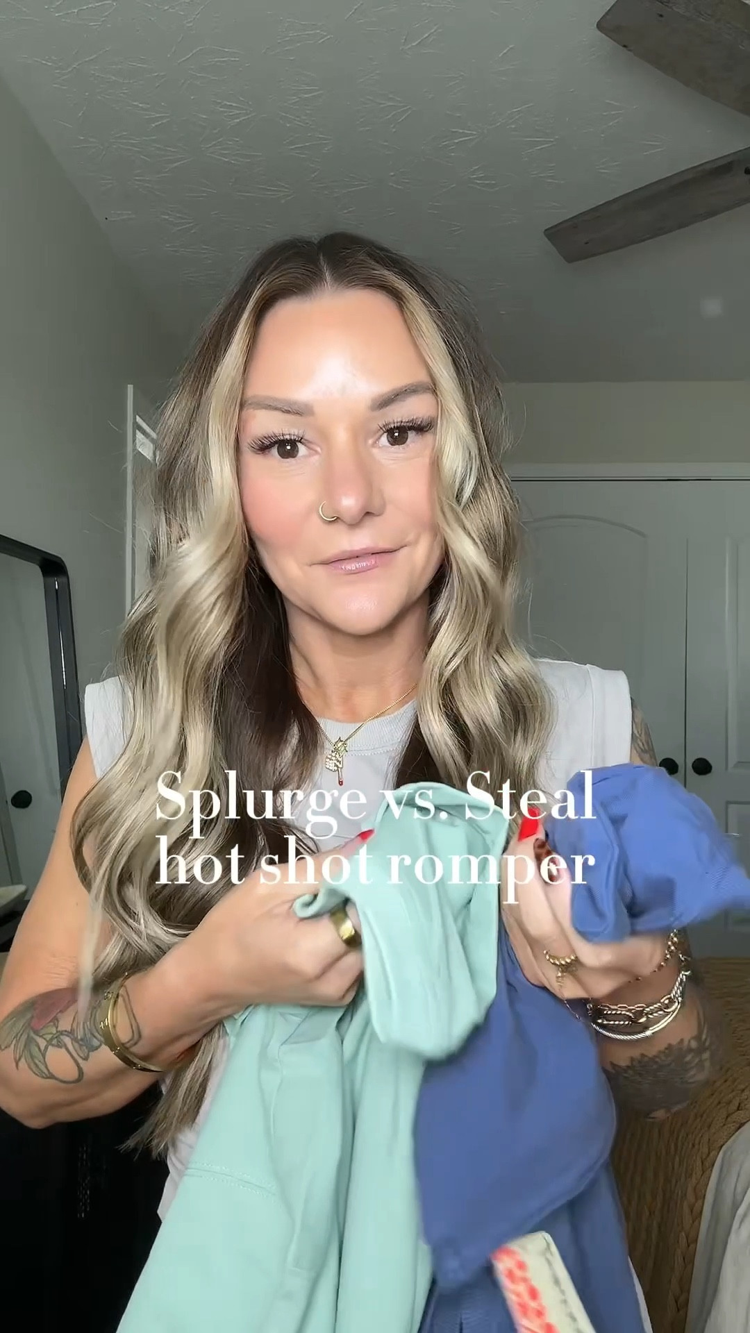 Splurge vs Steal with the hot shot romper! 
Wearing a XSmall in the free people version and a small in the Amazon one.

#LTKFindsUnder100 #LTKOver40 #LTKFindsUnder50