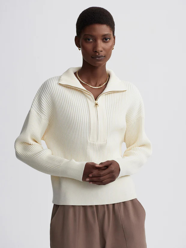 Janie Half-Zip Knit5 ReviewsMeet Janie: your go-to for everyday elegance on cooler days, perfect ... | Varley US