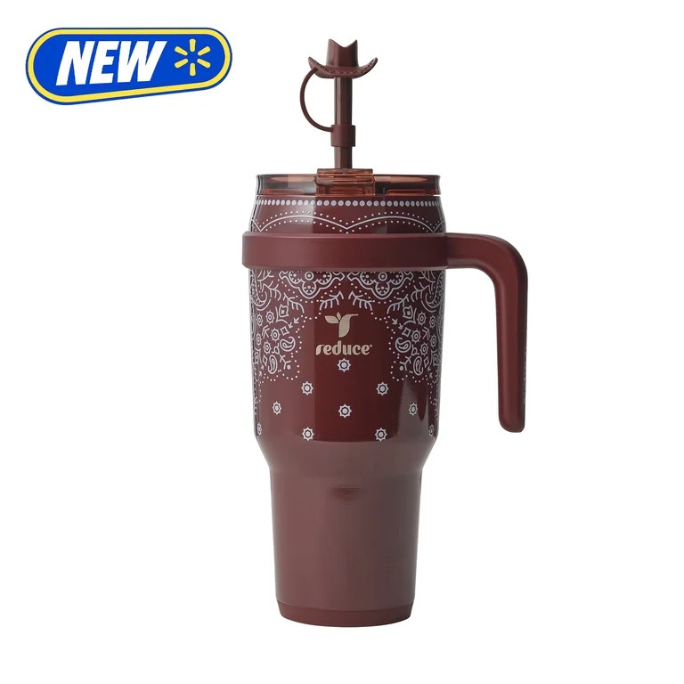Reduce 40oz Cold1 Travel Mug with Straw and Straw Topper, Lid & Travel Handle, Insulated Stainles... | Walmart (US)