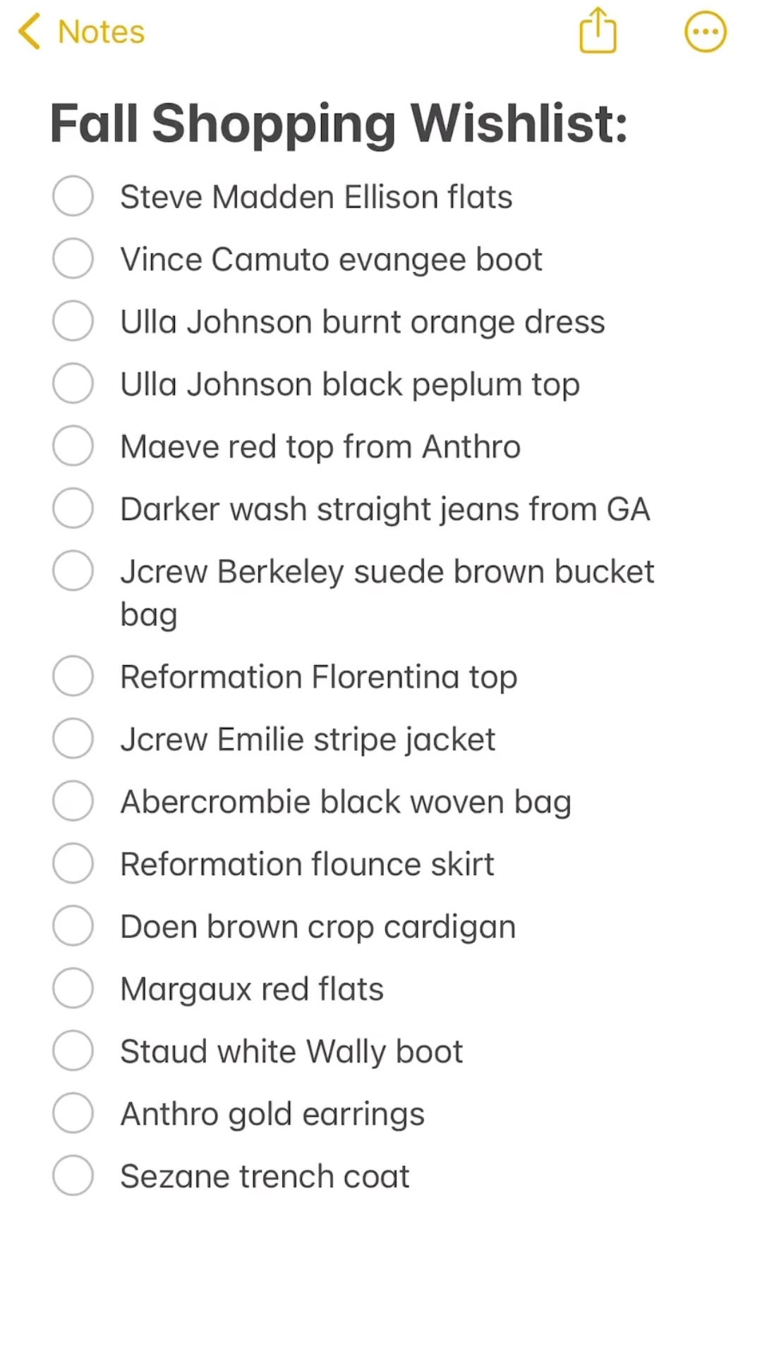 Fall shopping wishlist 

#LTKSeasonal #LTKFind #LTKstyletip