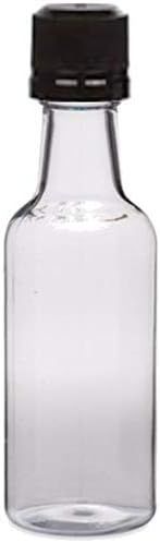 50 ml (1.7 Oz.) Premium Quality Round PET Clear Small Plastic PET Bottle With Tamper Evident Caps... | Amazon (US)