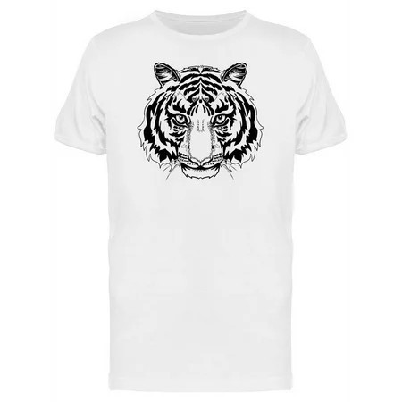 Lovely Black And White Tiger T-Shirt Men -Image by Shutterstock  Male Medium | Walmart (US)