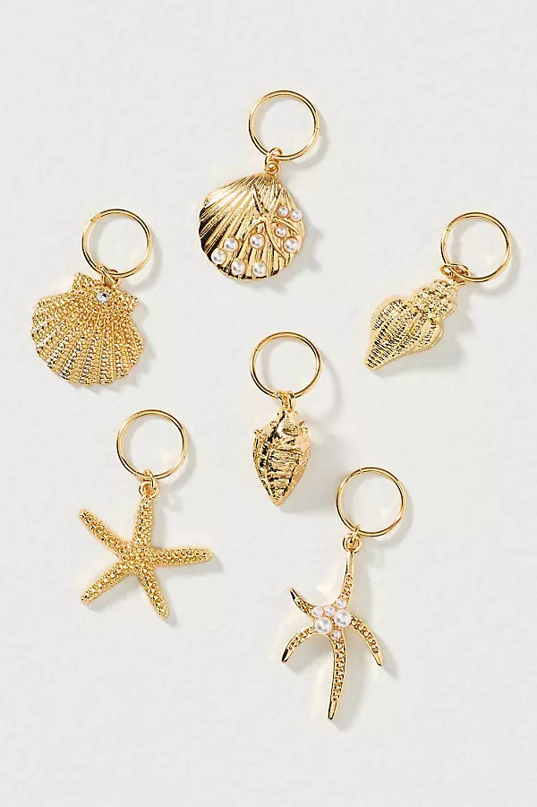 Shell Hair Charms, Set of 6 | Anthropologie (US)
