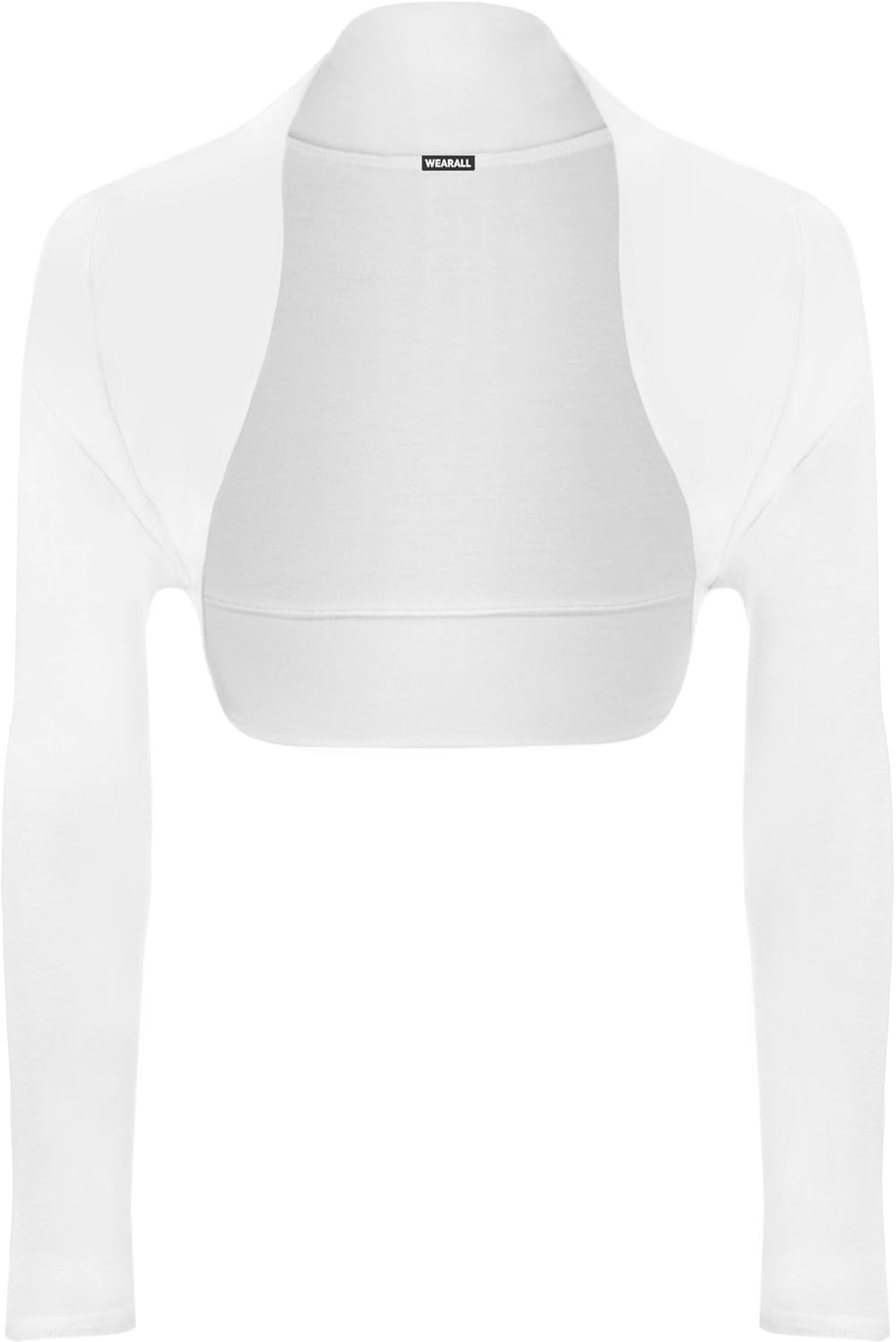 WearAll Ladies Long Sleeve Shrug Womens Bolero Cardigan Top Sizes 8-14 | Amazon (UK)