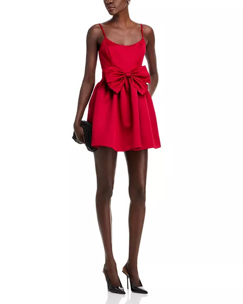 Satin Bow Mini Dress - Exclusive | Bloomingdale's (US)