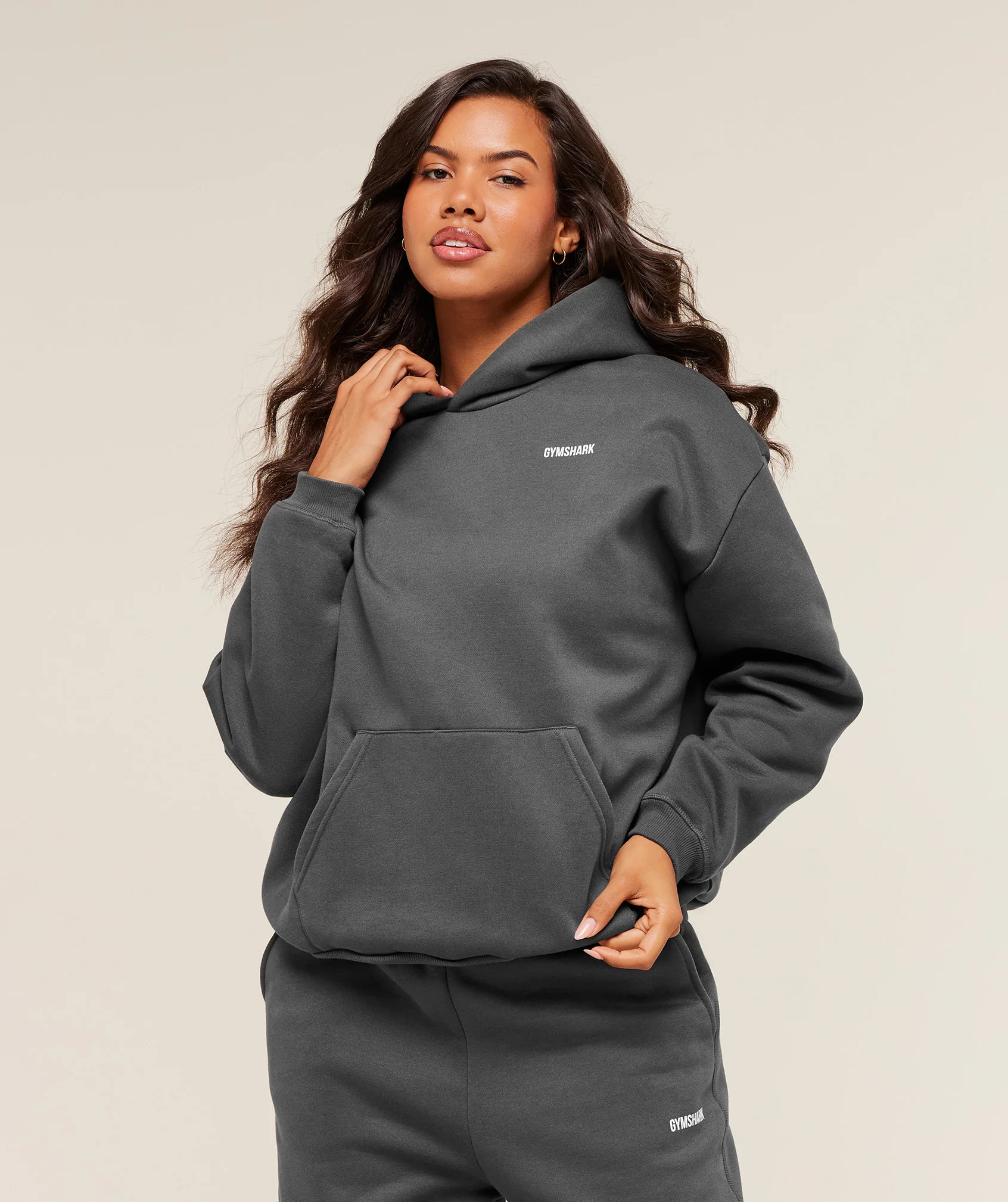 Gymshark Cosy Luxe Hoodie - Onyx Grey | Gymshark US