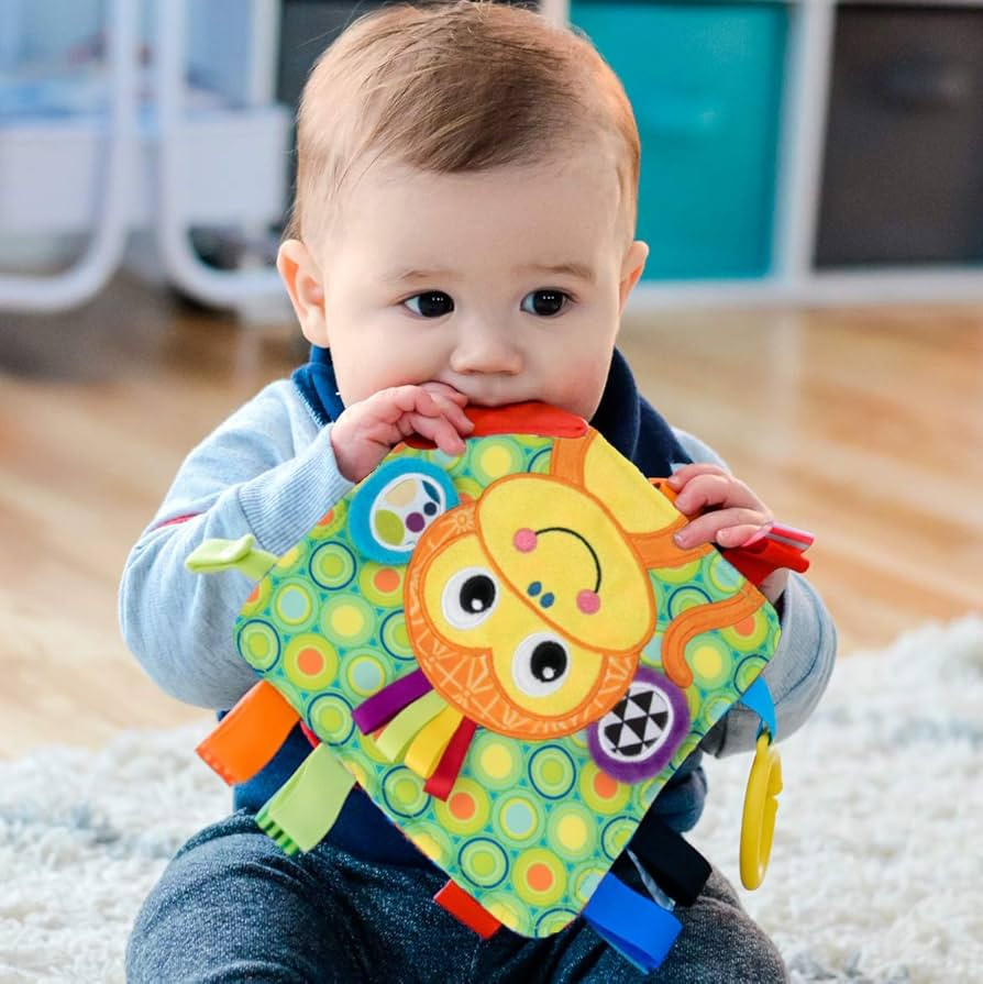 Nuby Teething Blankie, Characters Vary - Owl, Koala, Monkey, Elephant | Amazon (US)