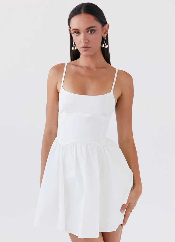 Tesoro Mio Mini Dress - White | Peppermayo (Global)