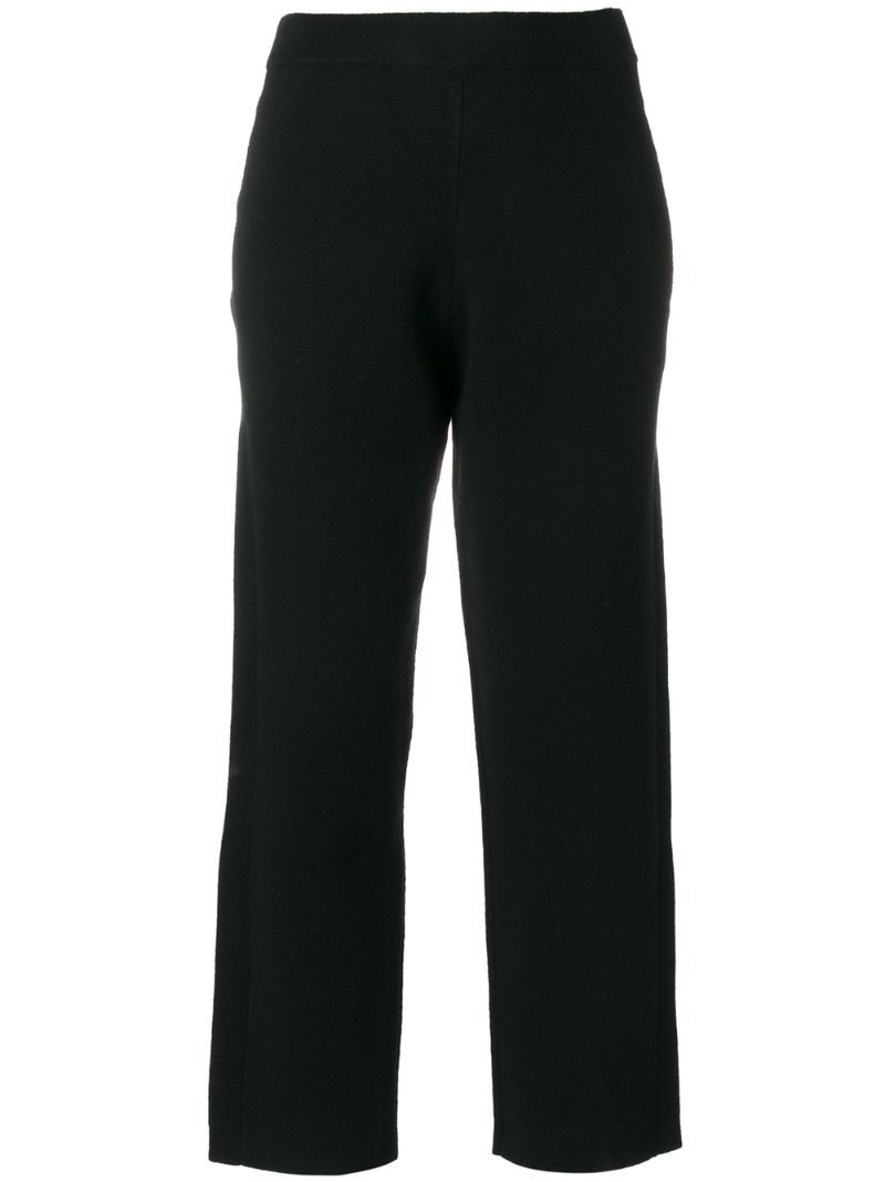 Joseph - cropped trousers - women - Nylon/Spandex/Elastane/Wool - S, Black, Nylon/Spandex/Elastane/Wool | FarFetch US