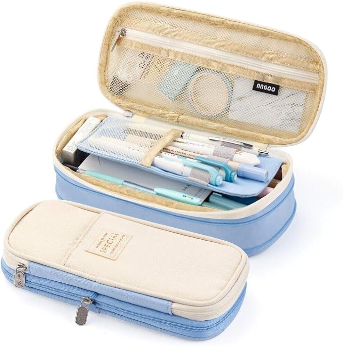 EASTHILL Big Capacity Pencil Pen Case Office College School Large Storage High Capacity Bag Pouch... | Amazon (US)