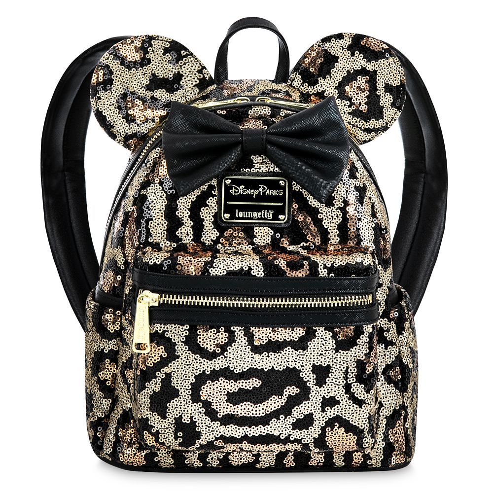 Minnie Mouse Sequined Animal Print Loungefly Mini Backpack | Disney Store