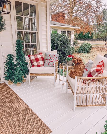 Southern Christmas! 🌲❄️
Loving our little porch makeover!

Classic style 
Grand millennial style
Home decor 
Christmas decor 

#LTKSeasonal #LTKunder50 #LTKHoliday