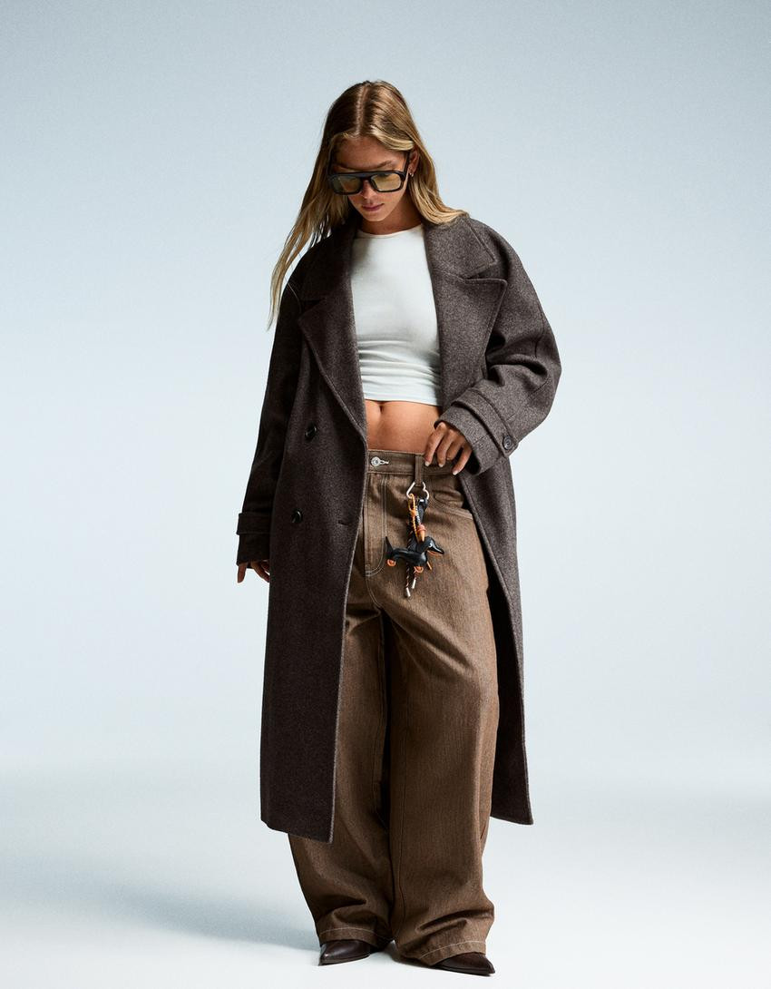 Soft trench coat with belt - Women | Bershka GB