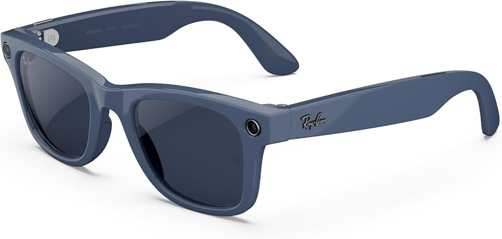 Ray-Ban Meta (Gen 2), Wayfarer, Shiny Cosmic Blue | Smart AI Glasses for Men, Women — 2x Batter... | Amazon (US)