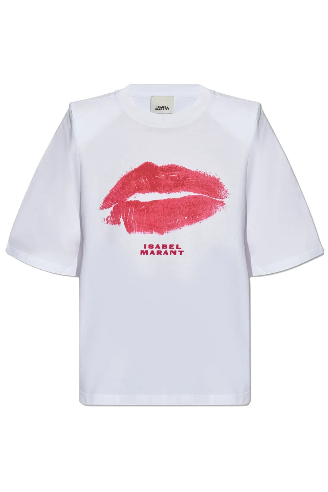 Isabel Marant Ben Graphic Printed Crewneck T-Shirt | Cettire Global