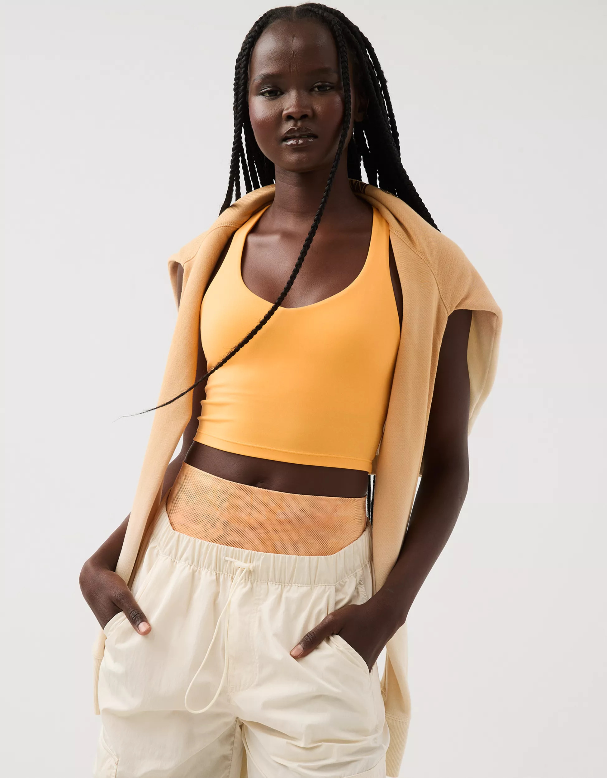 OFFLINE By Aerie Real Me Low Key Racerback Sports Bra | Aerie