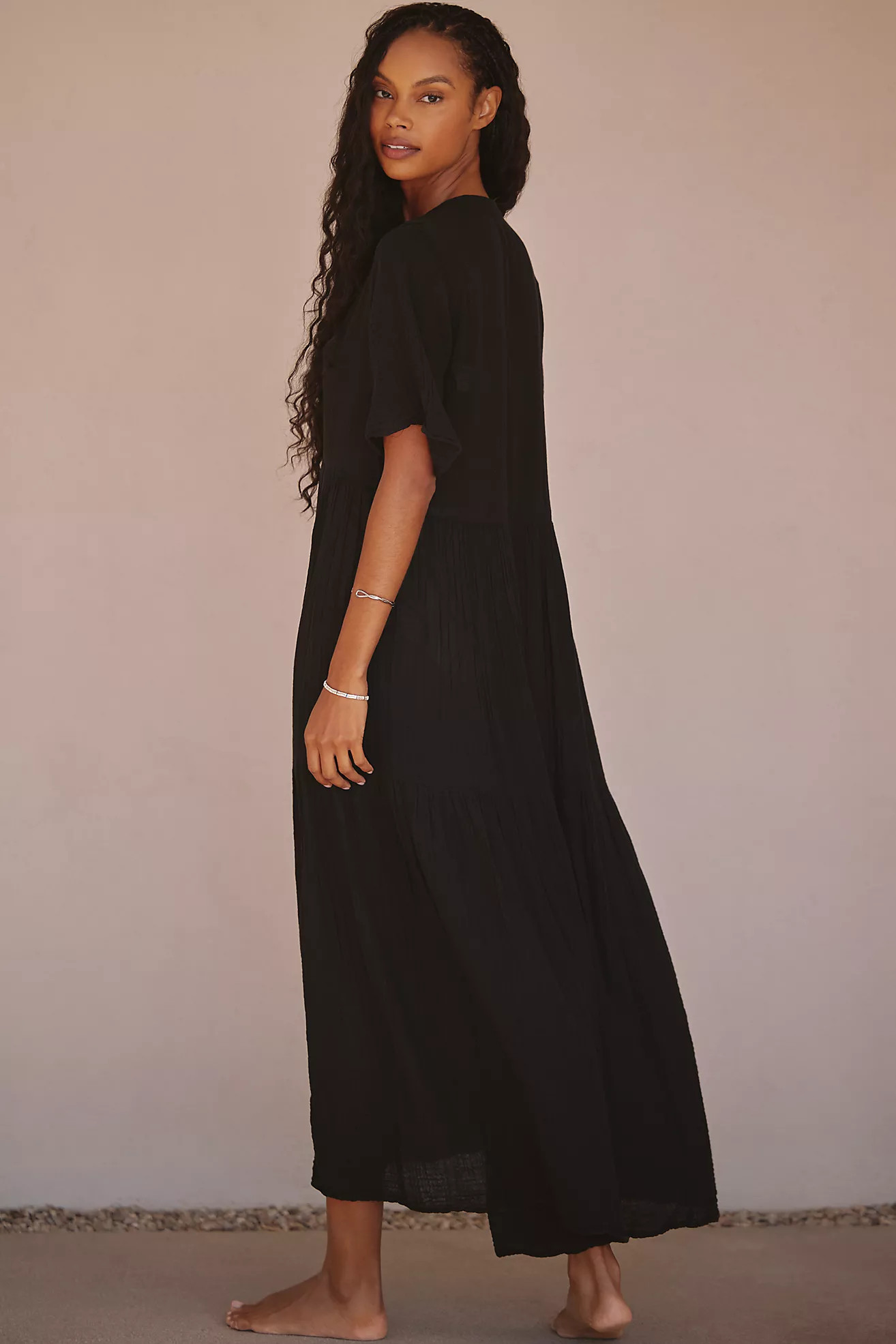 Celandine Kallie 100% Cotton Gauze Midi Dress | Anthropologie (US)