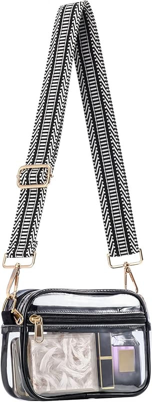 HULISEN Clear Crossbody Bag Stadium Approved, Clear Purse for Women Men, Transparent Messenger Sh... | Amazon (US)