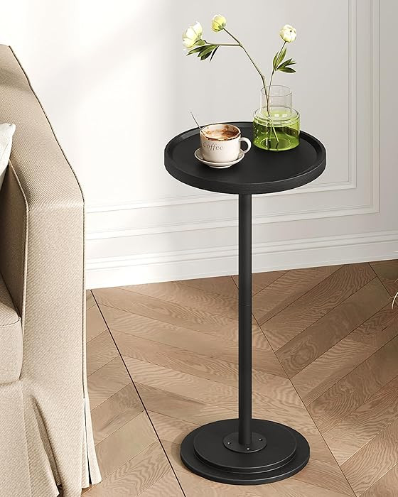 CHOEZON Drink Table, Small Round Side Table, Pedestal Table for Small Spaces, Martini Table, Thic... | Amazon (CA)