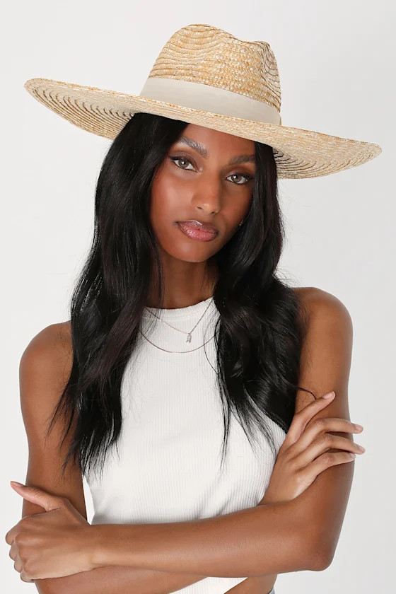 Sunning and Stunning Beige Woven Straw Sun Hat | Lulus (US)