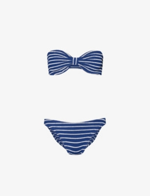 Stripe-pattern slim-fit bikini | Selfridges