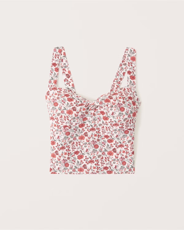 Twist-Front Wide Strap Cami | Abercrombie & Fitch (US)