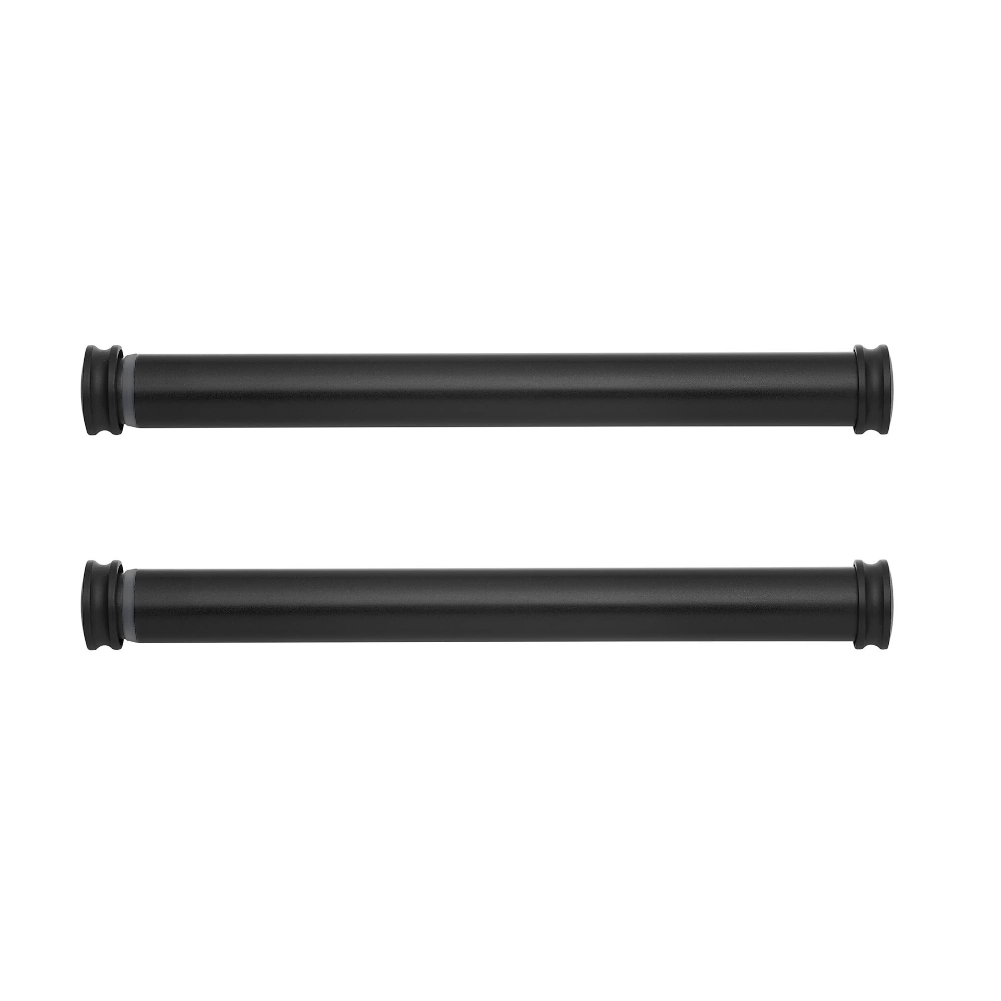 MODE Premium Collection Side Mount 1 1/8" Diameter Curtain Rod Set of Two with Matte Black End Ca... | Amazon (US)