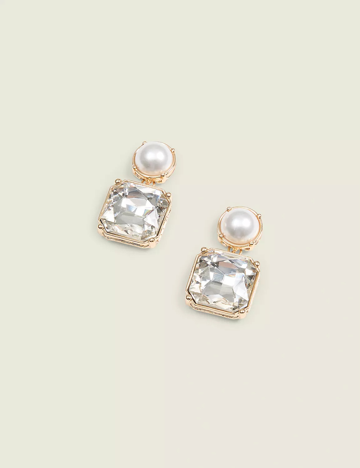 Goldtone & Pearlized Earrings | Lane Bryant (US)
