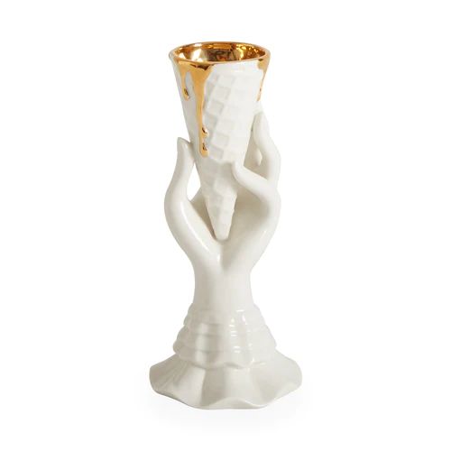 Gilded I-Scream Vase | Jonathan Adler