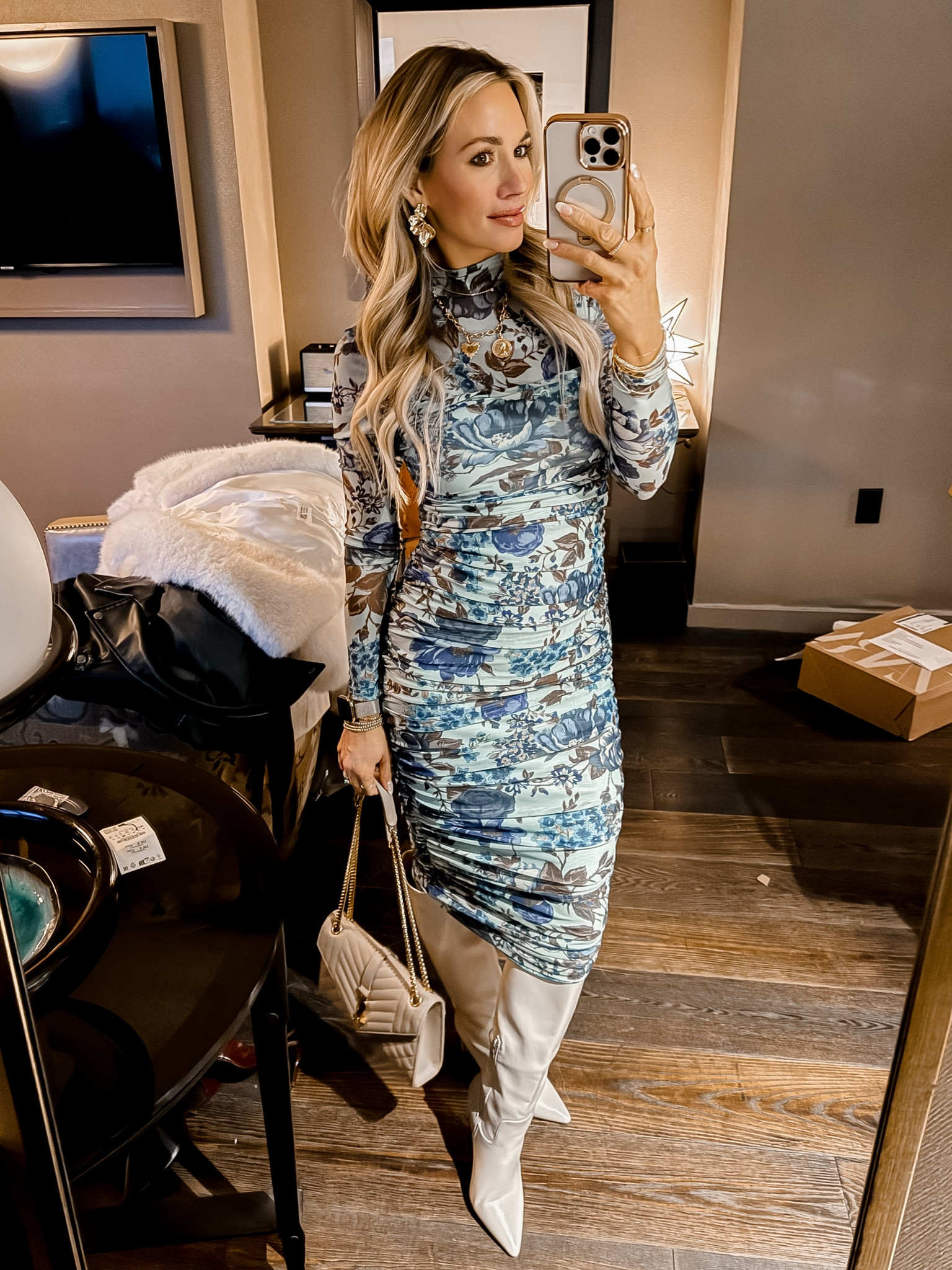 Lulus spring wedding guest & date night dress! Wearing a small in dress and runs tts. This dress would be beautiful for a spring wedding guest! 

#LTKParties #LTKNYFW #LTKWedding