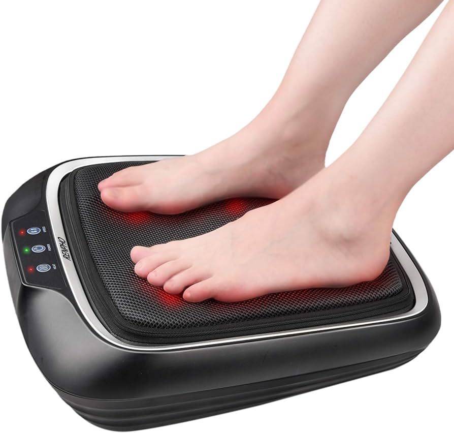 RENPHO Foot Massager with Heat, Shiatsu Electric Foot Massager, Deep Kneading Feet, Calf and Back... | Amazon (US)