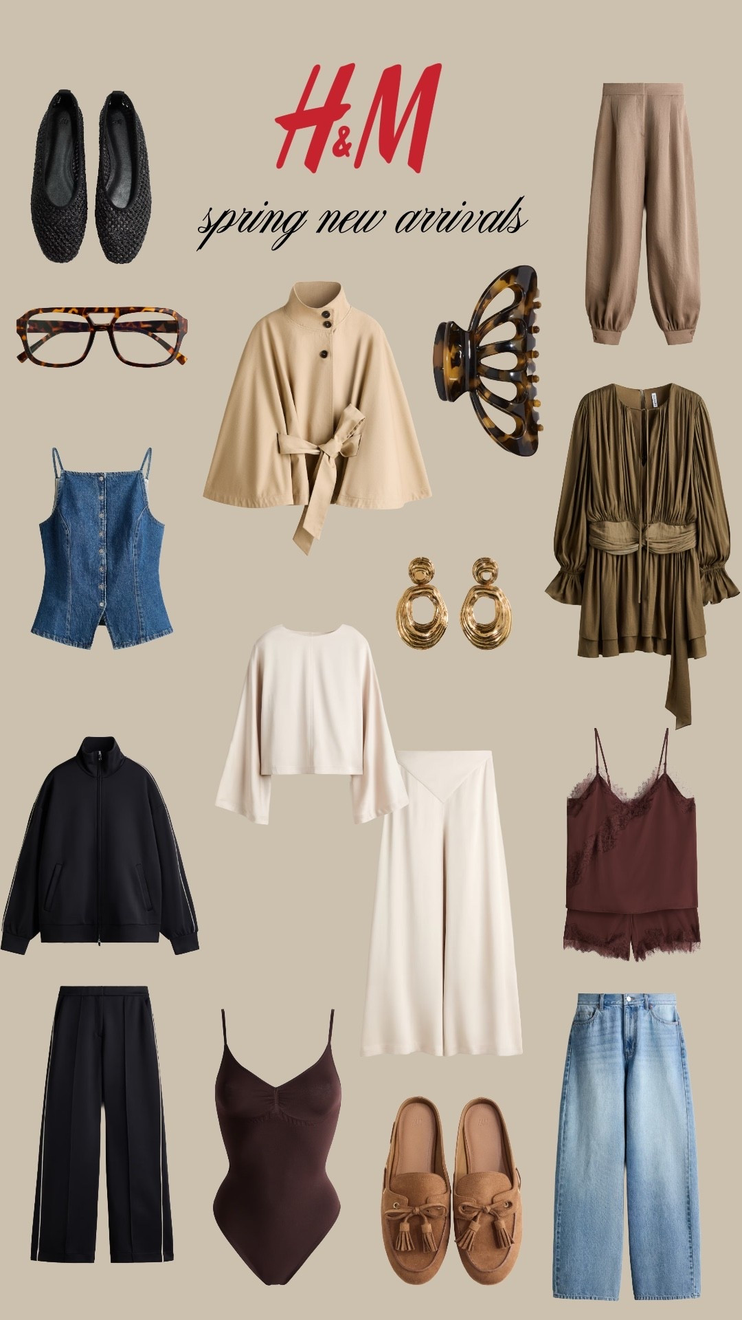 H&M Spring New In 🌺

Trench, ballet, Mary Jane’s, dress, glasses, satin pjs, tracksuit, jeans, clip, earrings 

#LTKspring #LTKuk #LTKFashionMonth