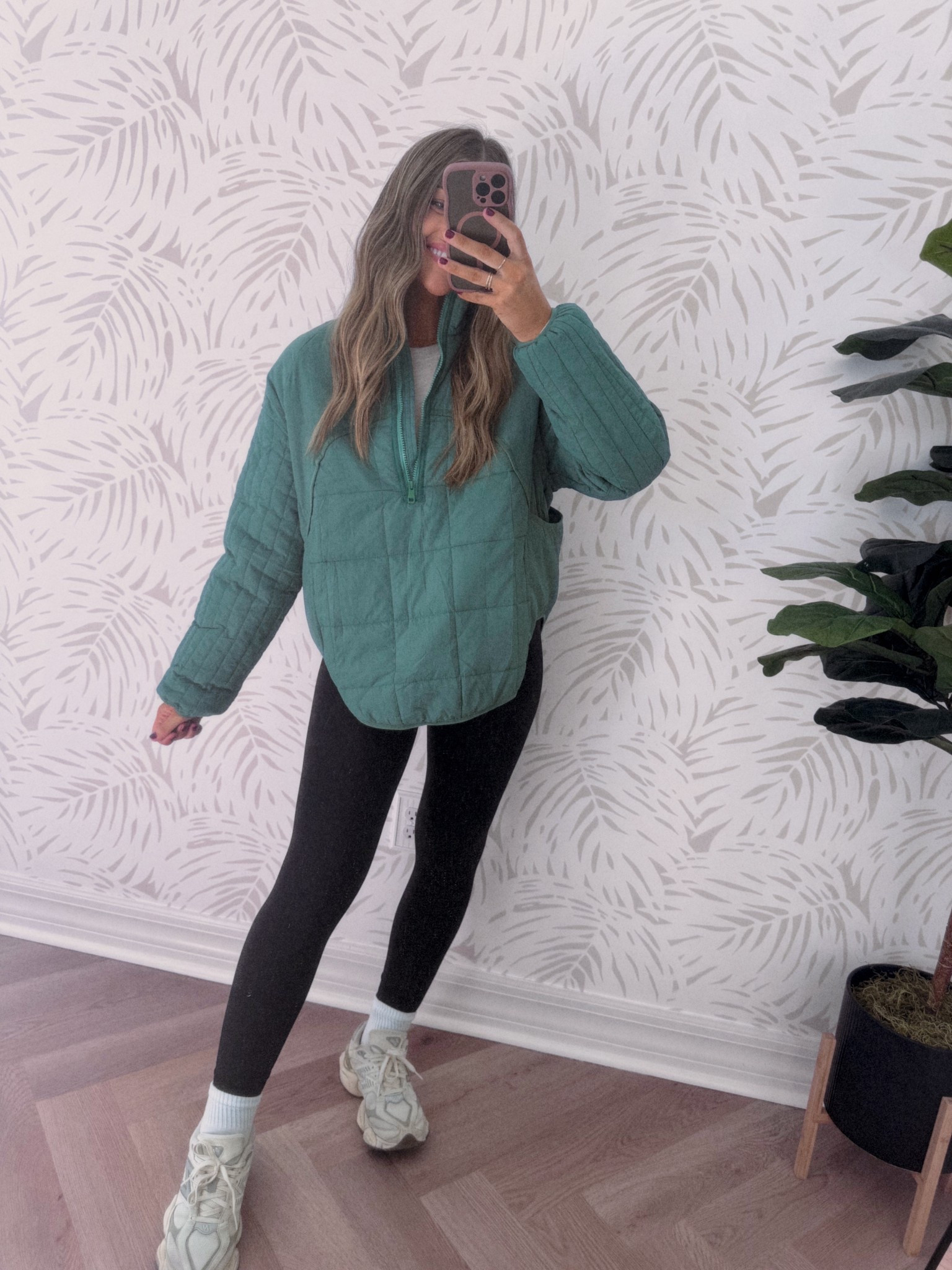 NEW on Amazon! Such a winner. Several color options are available! I’m in a size S — it’s plenty generous in sizing! XS PETITE leggings — I absolutely looove that these Amazon leggings are offered in petite. For reference: I’m just about 5’4! #amazonfinds 

