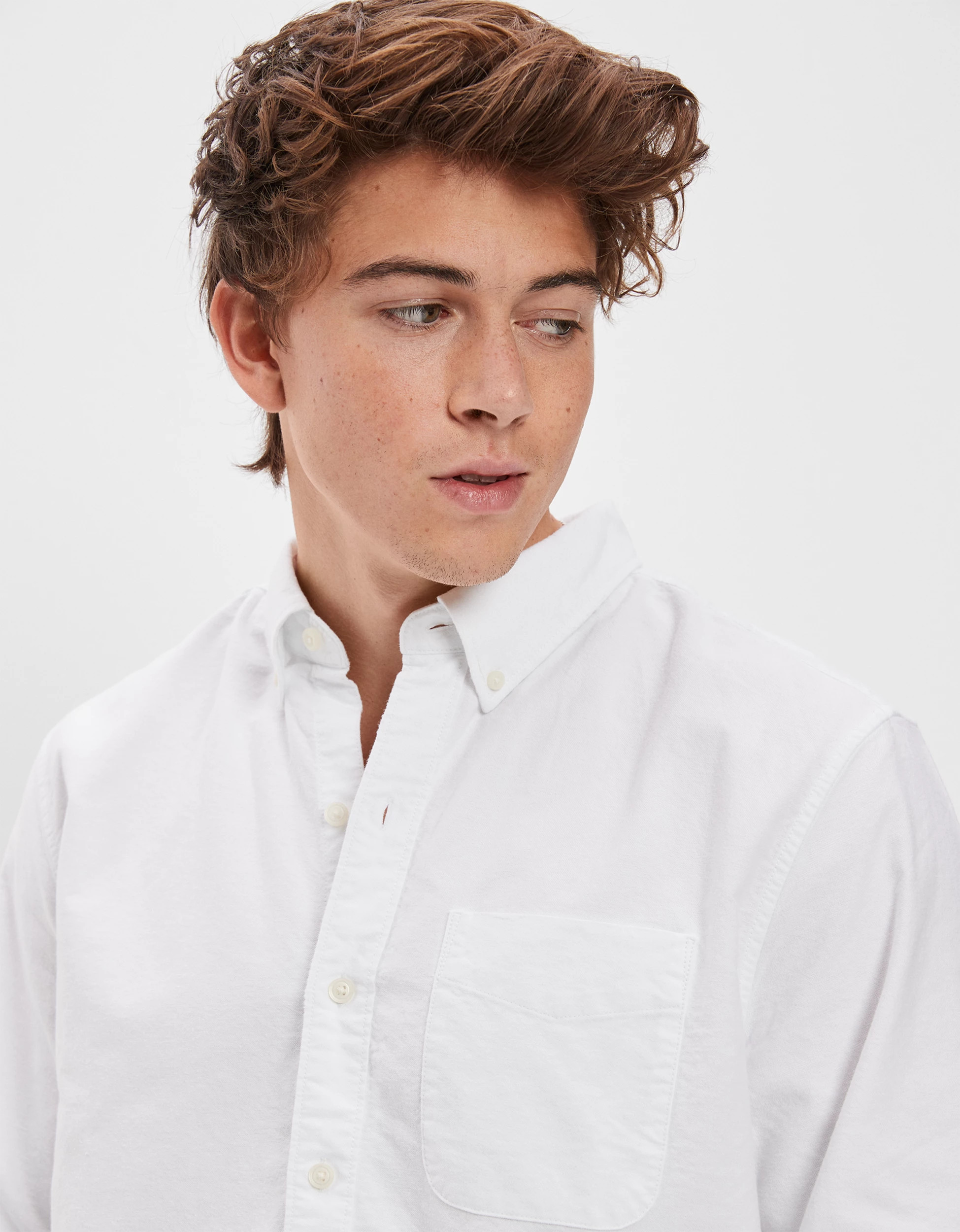 AE Everyday Oxford Button-Up Shirt | American Eagle Outfitters (US & CA)