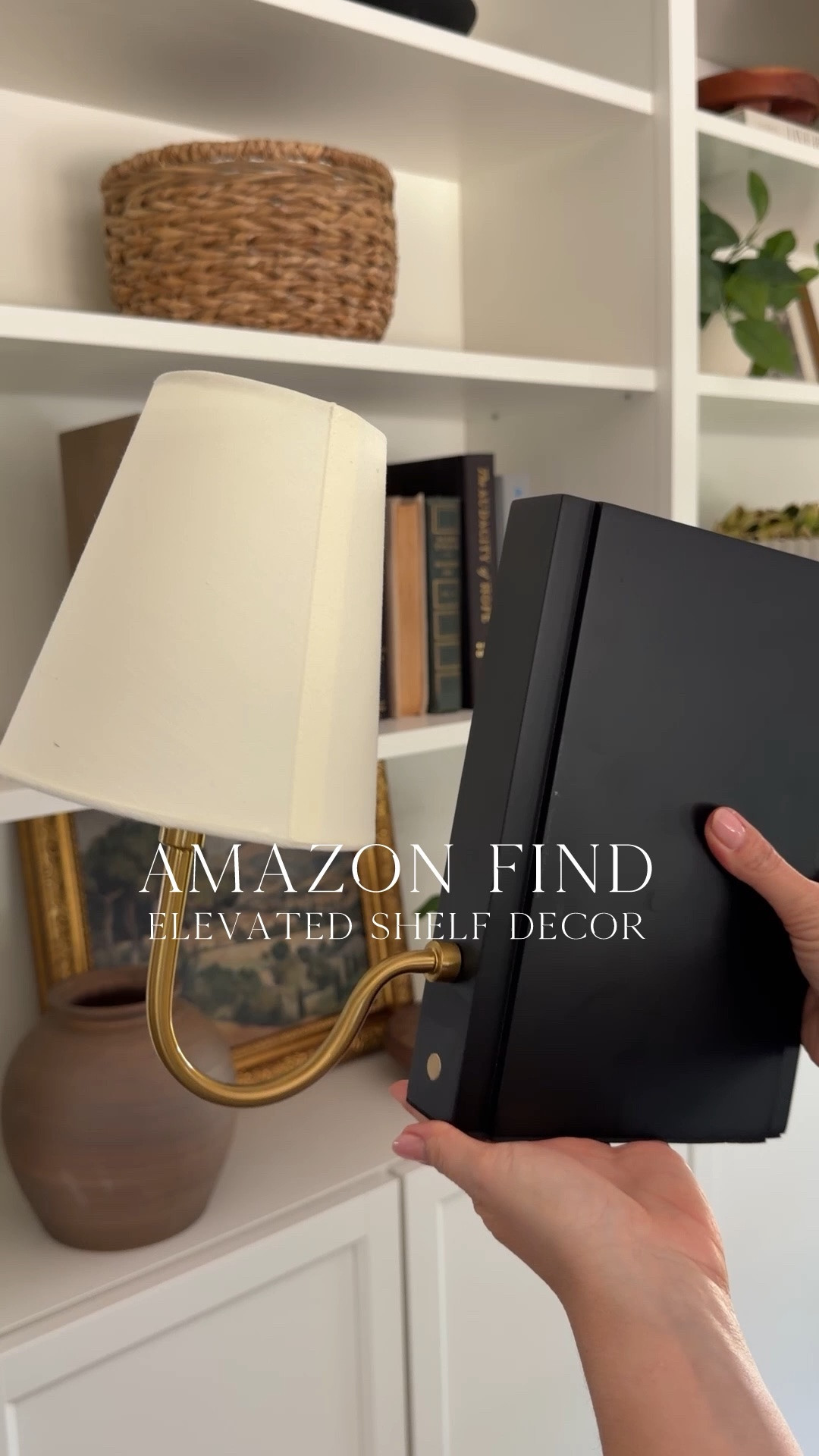 Absolutely love this Amazon find! A cordless bookshelf lamp that fits my IKEA shelves perfectly.

#LTKHome