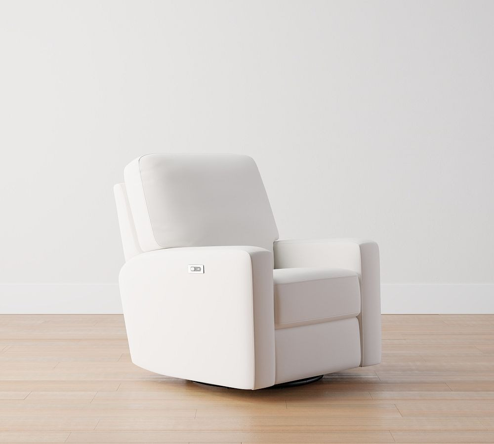PB Comfort Square Arm Manual & Power Swivel Glider Recliner | Pottery Barn (US)
