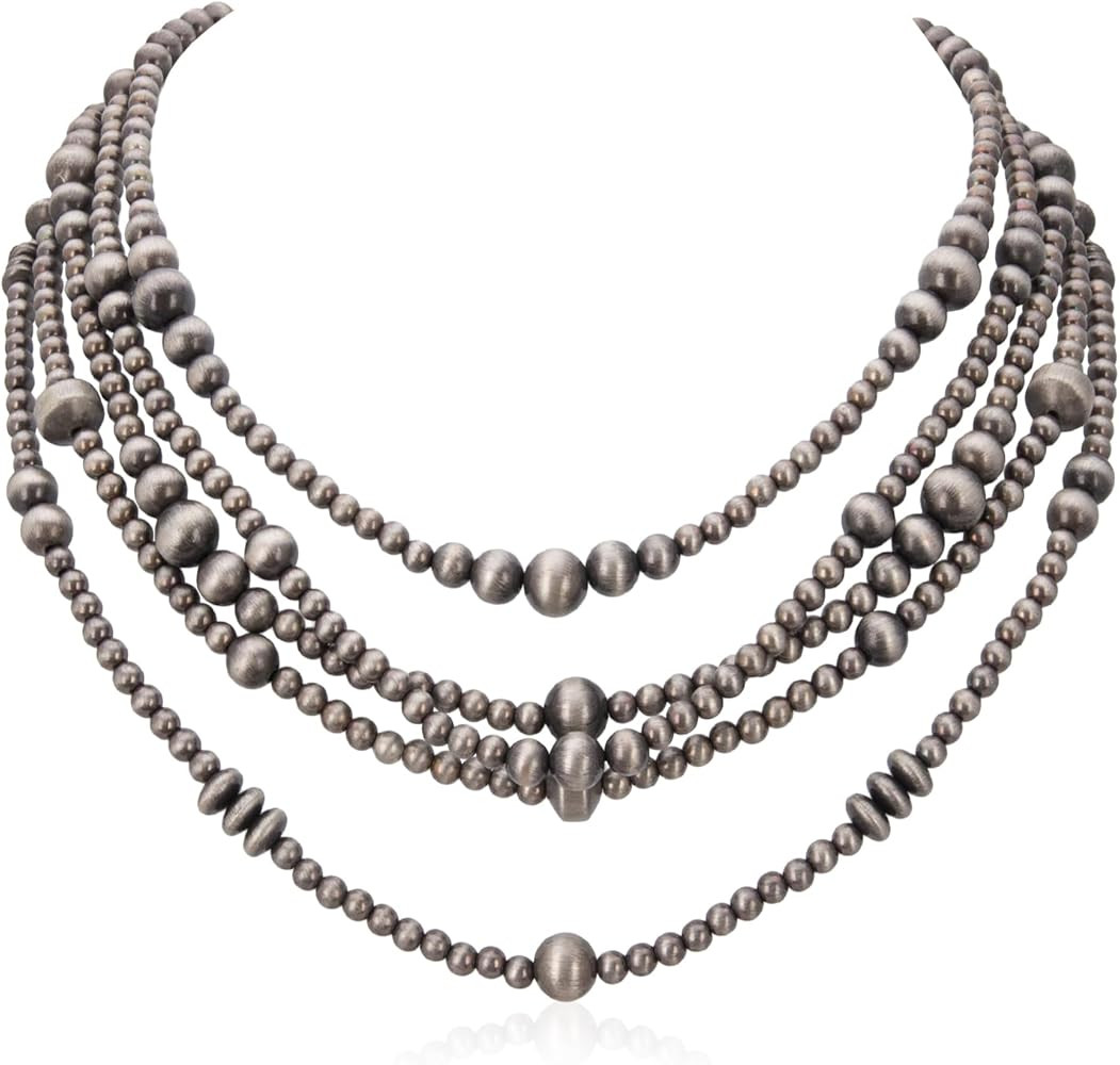 Rustic Couture's Western Turquoise Necklace Jewelry for Women Cowgirl Vintage Necklace | Amazon (US)