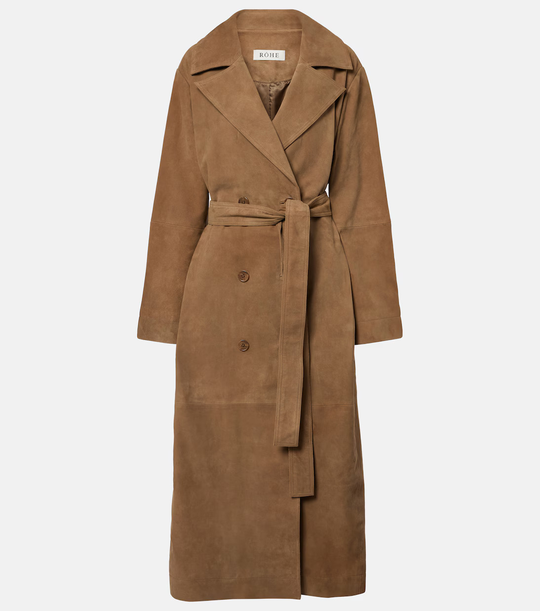 Suede wrap coat | Mytheresa (US/CA)
