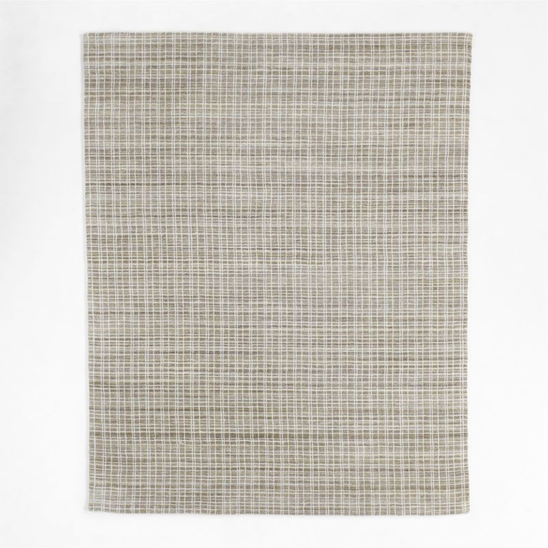 Talence Checkered Light Grey Area Rug 8'x10' | Crate & Barrel | Crate & Barrel