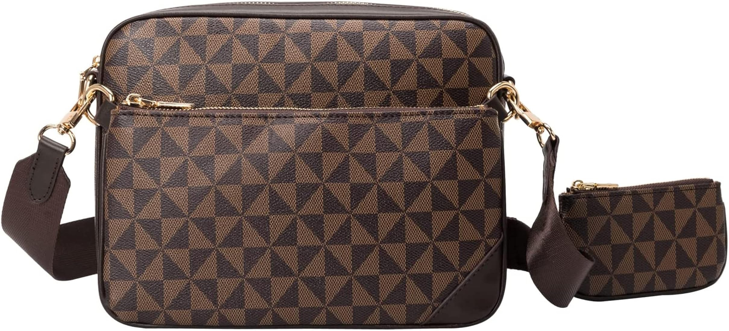 Men's Messenger Bag Shoulder Handbag, Fashion Bag Leather Classic Clutch Wallet Designer | Amazon (US)