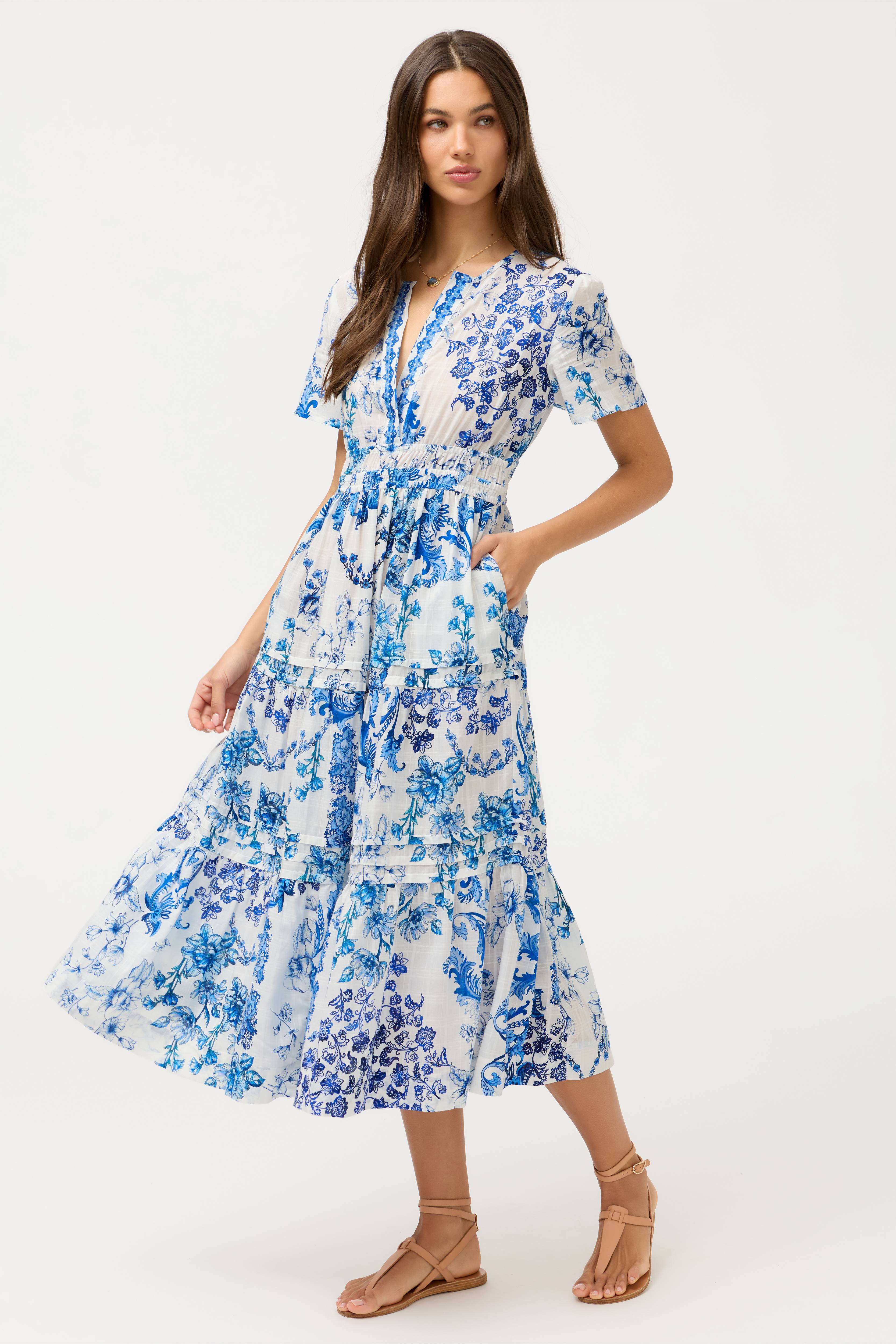 PINTUCK TIERED DRESS
                                
                                    
      ... | Johnny Was