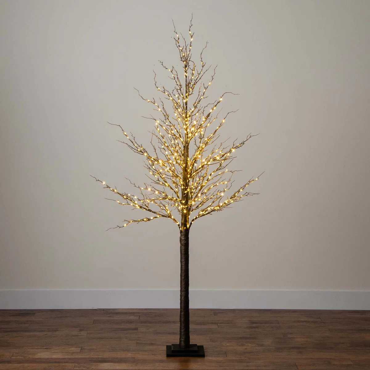6ft. Pre-Lit Artificial Twig Tree with 480 Warm White LED Lights | Wayfair North America