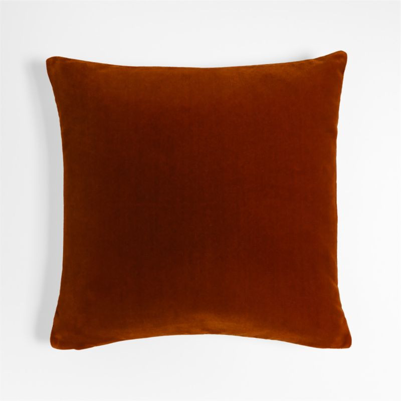 Persimmon 20'' Faux Mohair Pillow Cover + Reviews | Crate & Barrel | Crate & Barrel